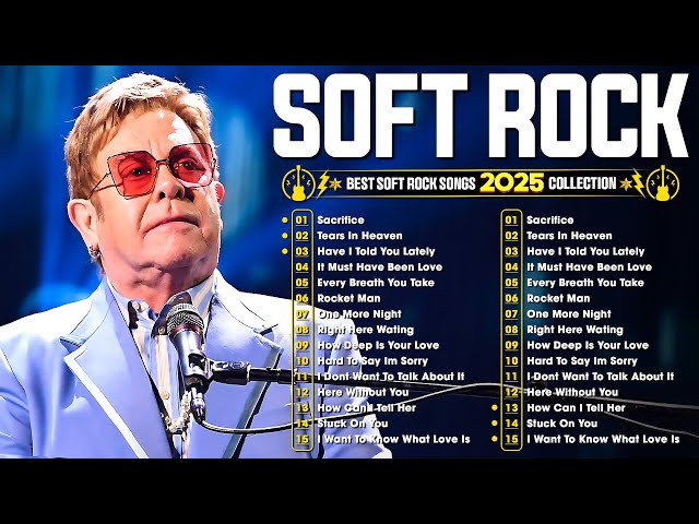 Elton John, Lionel Richie, Eric Clapton, Bee Gees, Phil Collins | Best Soft Rock Songs 70s 80s 90s