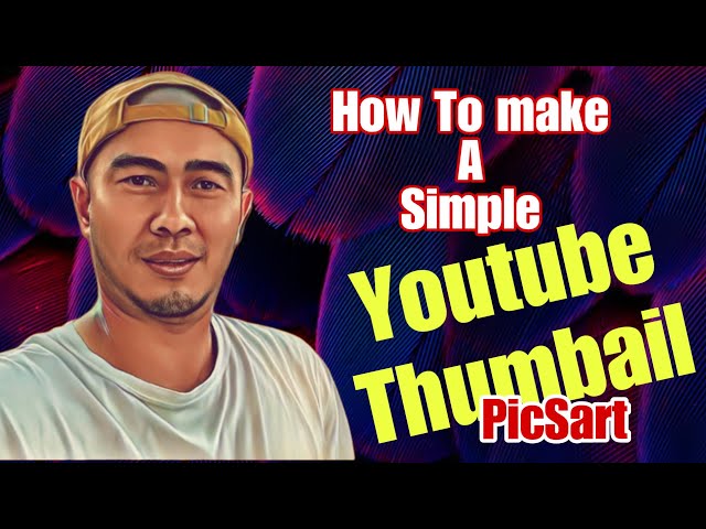 How to Make a simple THUMBNAIL using PICSART apps ( MOBILE APPS )