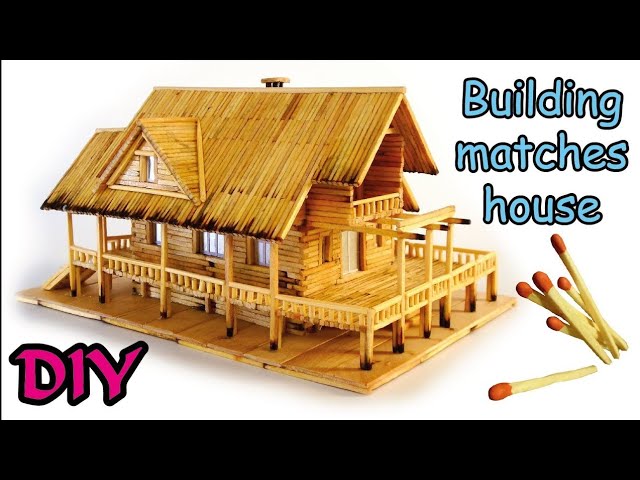 Diy matchstick craft tiny mension house माचिस की तीलियों से बना मिनी घर का क्राफ्ट