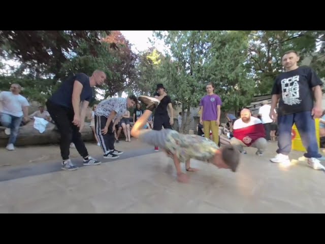 VR180 3D Video | Hip Hop Event | B-Boy and B-Girl Dance Battle | DJ | Walk Around | Music | 5.7K UHD