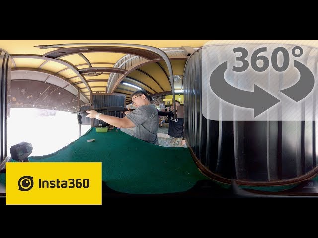 5K 360 movie Gun Training at the Shooting Range 1/2 Thailand Pattaya insta360 one X