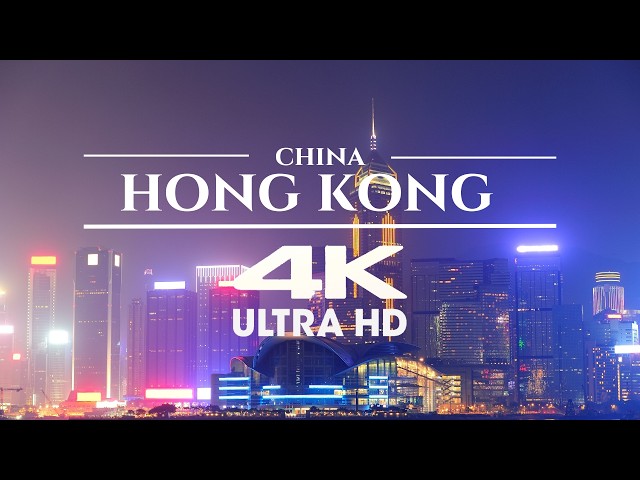 HONG KONG 4K Ultra HD 60fps By Drone  Nature's Beauty & Cinematic Music