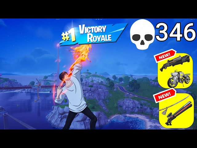 346 Elimination JUJUTSU KAISEN Solo Vs Squads "Zero Build" Gameplay Wins (Fortnite chapter 6 PC)