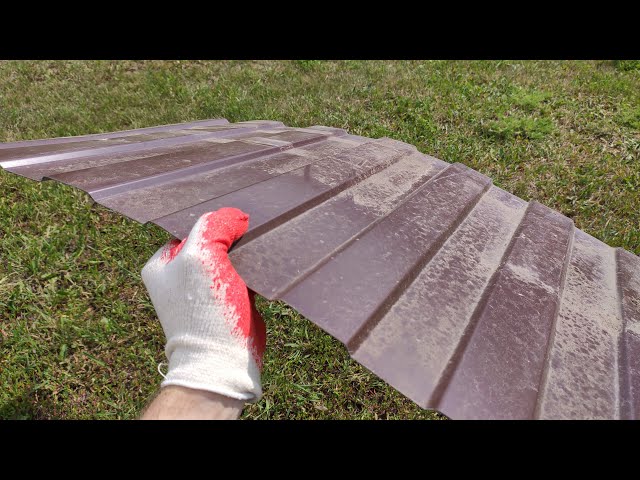 AMAZING idea from a piece of roofing. How to make a decorative brick with your own hands.