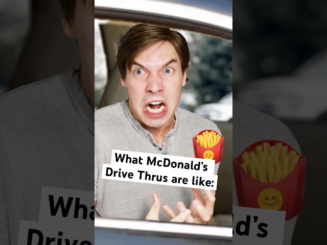 Just put the fries in the bag bro.🍟#skit #funny #comedy #mcdonalds #skits #drivethru #fastfood