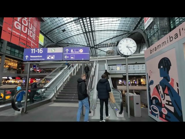 Berlin Central Train Station virtual tour | Germany 🇩🇪 Berlin S+U HBF