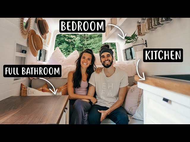 VAN TOUR | Sprinter Van Converted to Tiny Home for Full-Time Van Life