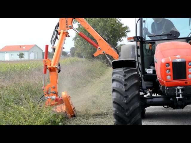 SPECTRA Crane Mower (Rolling Footage) - Summer Road Maintenance - RASCO