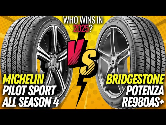 Michelin Pilot Sport All Season 4 vs Bridgestone Potenza RE980AS+ | 2025 Tire Battle!