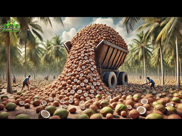 Coconut Mega Factory: Processing Millions of Coconuts Using Modern Technology