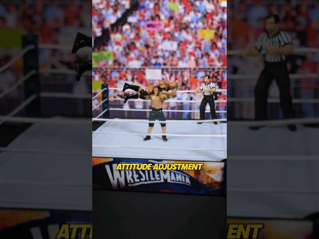 John Cena Gives The Rock an Attitude Adjustment - WWE Action Figure Diorama