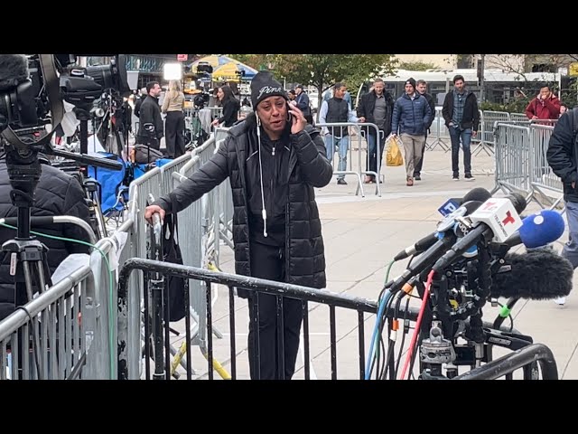 Women Outside The Court Claiming She’s Being Abused - Press Awaits For Ivanka Trump