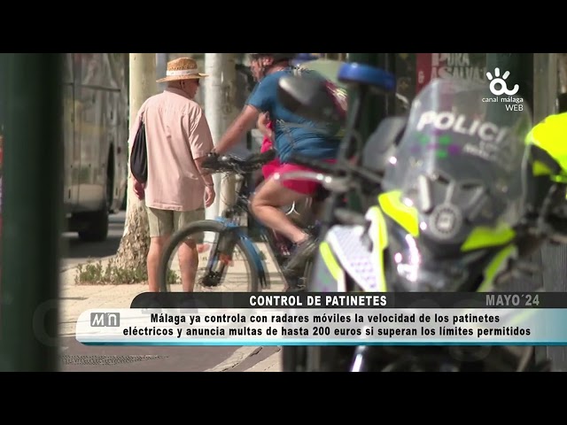 241219 #PolicíaLocalMálaga 🚔 Control Patinetes Eléctricos Radares Móviles 📺Noticias Canal Málaga 1+2