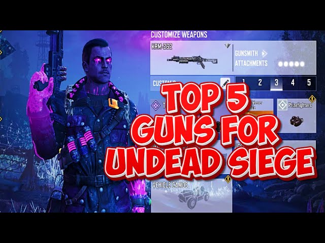 Top 5 Best Guns in CODM Undead Siege!