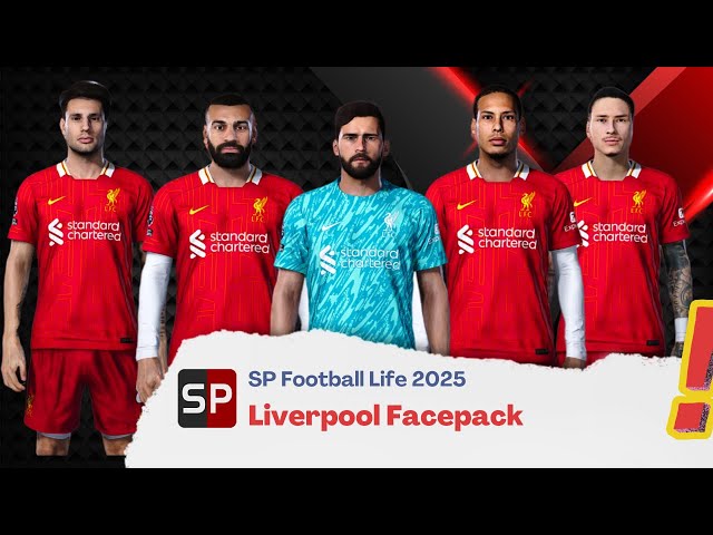 Liverpool Facepack 2024/25 - PES 2021 & SP Football Life 2025 ~ Liverpool vs Aston Villa