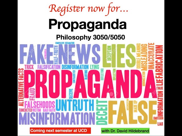 CU Denver Philosophy 3050/5050 Course: Propaganda Promo 2023 LOW