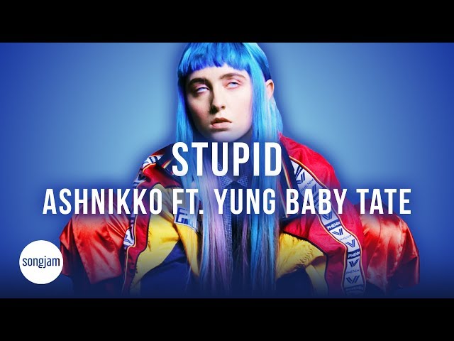 Ashnikko - STUPID ft. Yung Baby Tate (Official Karaoke Instrumental) | SongJam