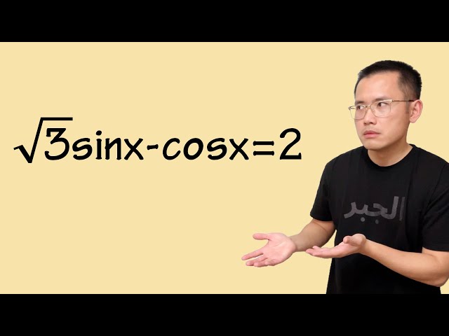 How to really solve this? sqrt(3)*sin(x)-cos(x)=2