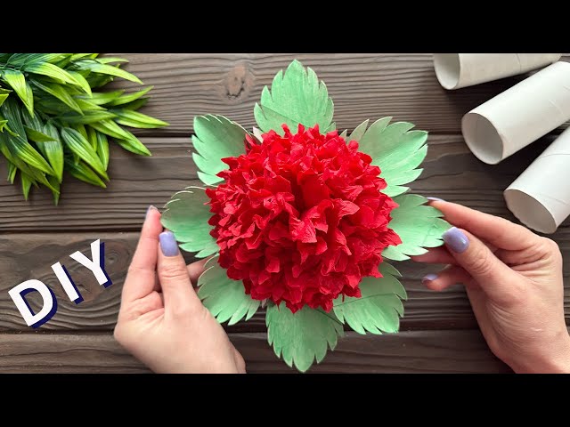 Easy Flower Toilet Paper Rolls 🌹 Easy Craft ♻️ DIY Decoration Ideas