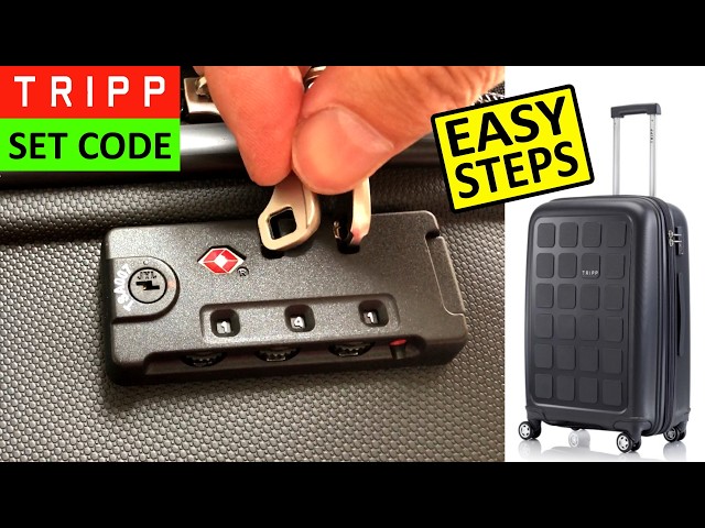 How to set Lock Code on a Tripp Suitcase - Tripp Suitcase Lock & Unlock