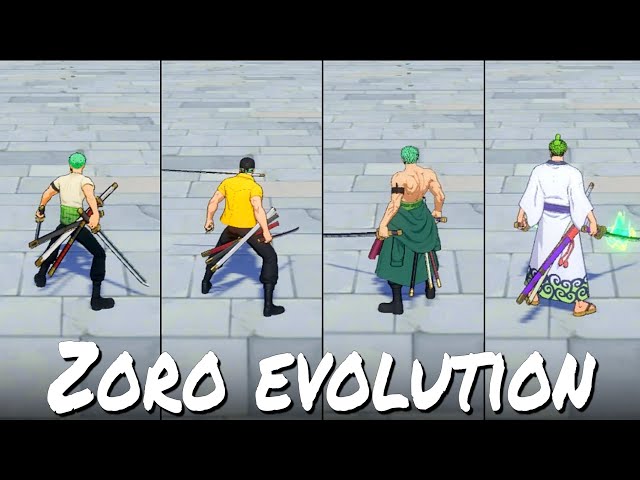 ALL ZORO COMPLETE MOVESET | One Piece Fighting Path