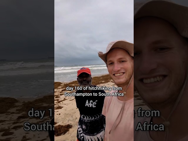 Day 160 of hitchhiking from Southampton 🇬🇧 to South Africa 🇿🇦 #southamptontosouthafrica #travel