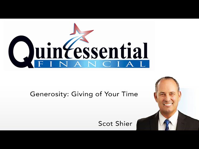 Lifeshine Generosity | Scot Shier Being Generous With Your Time