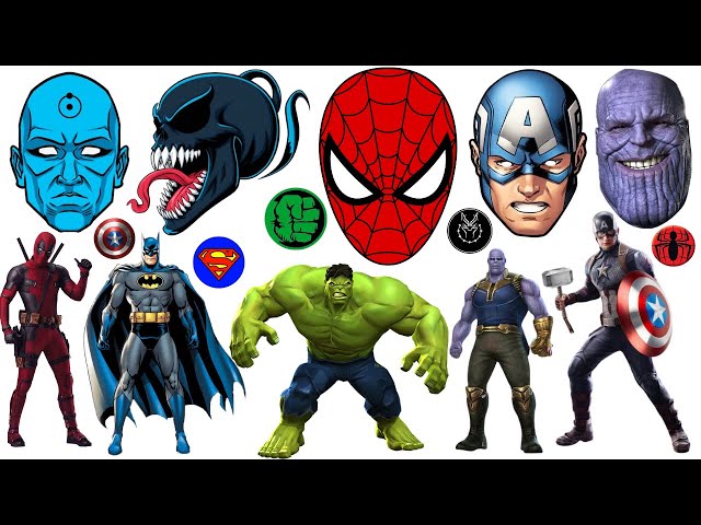 TEBAK GAMBAR SUPERHERO TERBAIK | PART 6 | AVENGERS, THING MAN, SPIDER-MAN, BLACK PANTHER, HULK