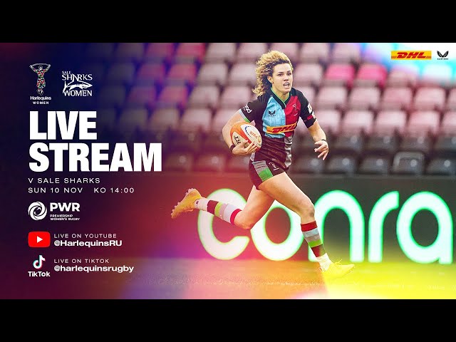 Live Premiership Women's Rugby: Harlequins Women v Sale Sharks Women