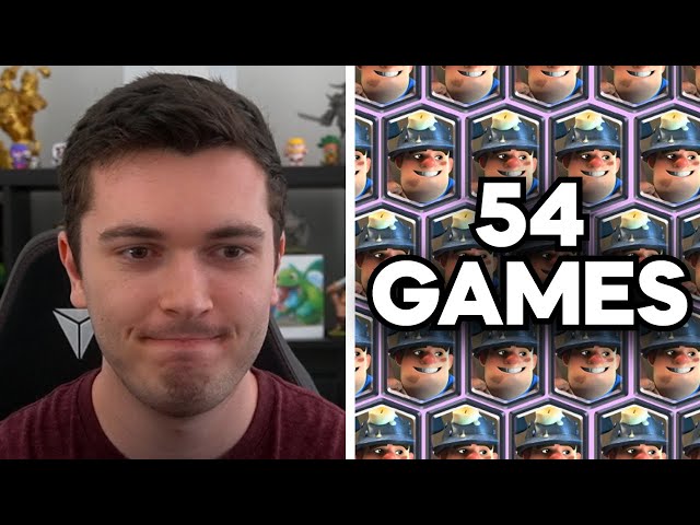 I played Miner decks for 54 games straight