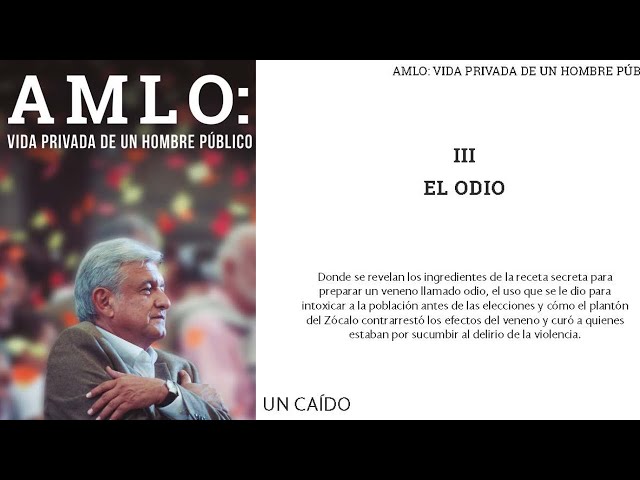 8.- AMLO VIDA PRIVADA Parte2: Cap. III, IV. El Odio💥🔥, Violetita #pastadeconchos