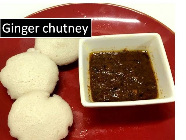 GINGER chutney | Quick side dish for idli, uttappam