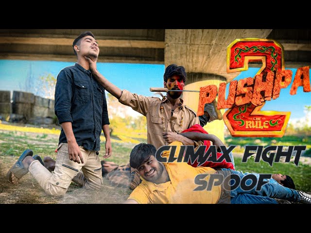 Pushpa 2 Climax Fight & Dialogue Spoof In Hindi 🤟🤟 | Mandali Gang  | Pushpa 2 Best Fight Spoof