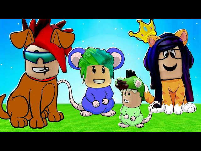 NOS CONVERTIMOS EN UNA FAMILIA DE MASCOTAS en ROBLOX | Kori