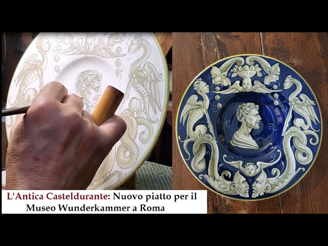 L'antica Casteldurante: Nuovo piatto da parata realizzato per il Museo Wunderkammer a Roma