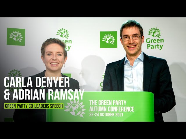 💚 Carla Denyer & Adrian Ramsay Co Leader Speech - Green Party Autumn Conference (2021) #GPC21