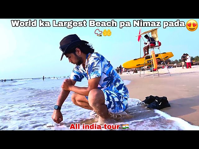 Asia Largest Beach Bagha beach in Goa 😱#trending #video #travel