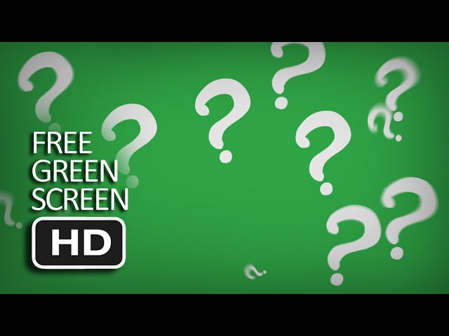 Free Green Screen - Question Mark Full