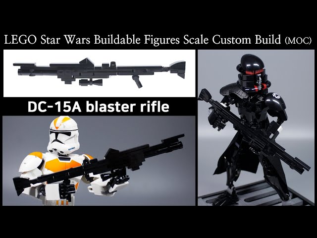 [Lego MOC] DC-15A blaster rifle [v1.0] (LEGO Star Wars Buildable Figures Scale) [B&W Bricks]