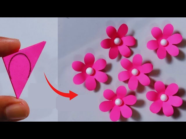 How to make paper flowers 💐 / Easy and beautiful paper flower 💐 Flower making ideas