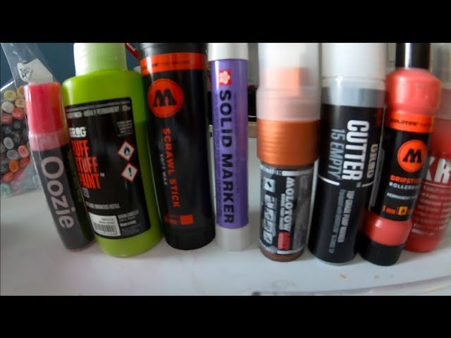 GRAFFITI UNBOXING MOPS and MARKERS