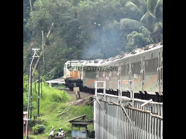 Kereta Argo Wilis Melewati Jembatan Cirahong