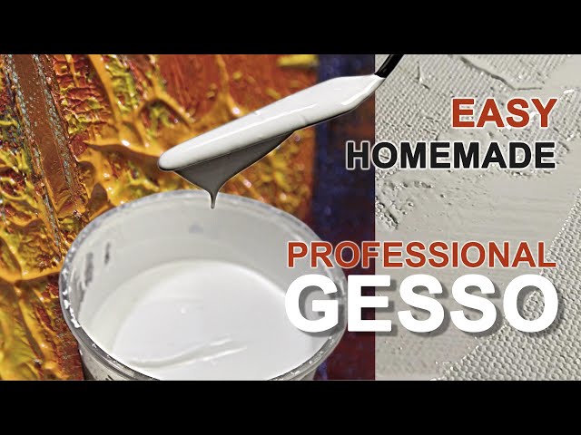 How to Make Gesso for Painting | Easy Homemade Recipe | No PVA