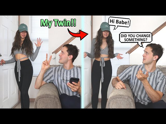 TWIN SWAP Prank To See If He Notices...