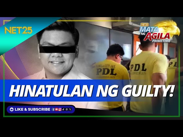 Guilty ang hatol sa mga akusado sa Horacio Atio Castillo case