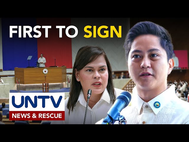 Rep. Sandro Marcos, unang lumagda sa 4th impeachment complaint vs VP Sara Duterte