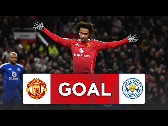 GOAL | Joshua Zirkzee | Man United v Leicester City | Fourth Round | Emirates FA Cup 24-25