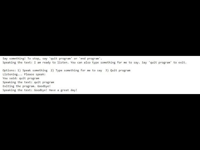 Convert Text to Speech and Speech to Text Using Python