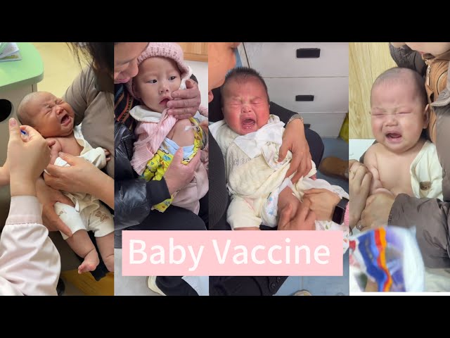 Baby Vaccine action at hospital 🏥 and funny 😂 #baby #love #cute #family #babygirl #happy #funnyhappy