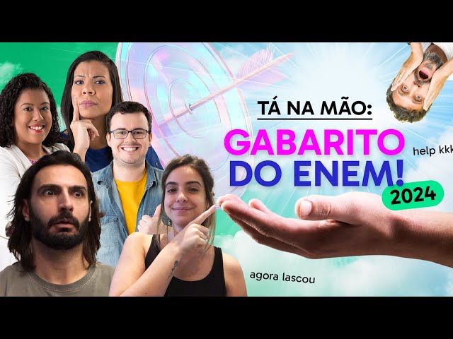 GABARITO ENEM 2024 | Correção da prova do Enem 2024 | DIA 1: Linguagens, Humanas e Redação